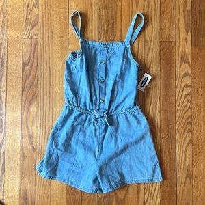 Old Navy girls denim jumper size 10-12 NWT